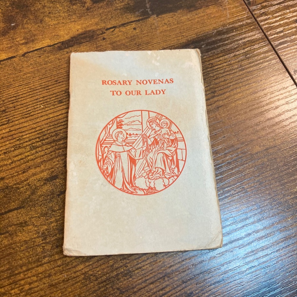 Rosary Novenas to Our Lady Mary Blessed Mother Lacey Benziger Book Vtg 1954